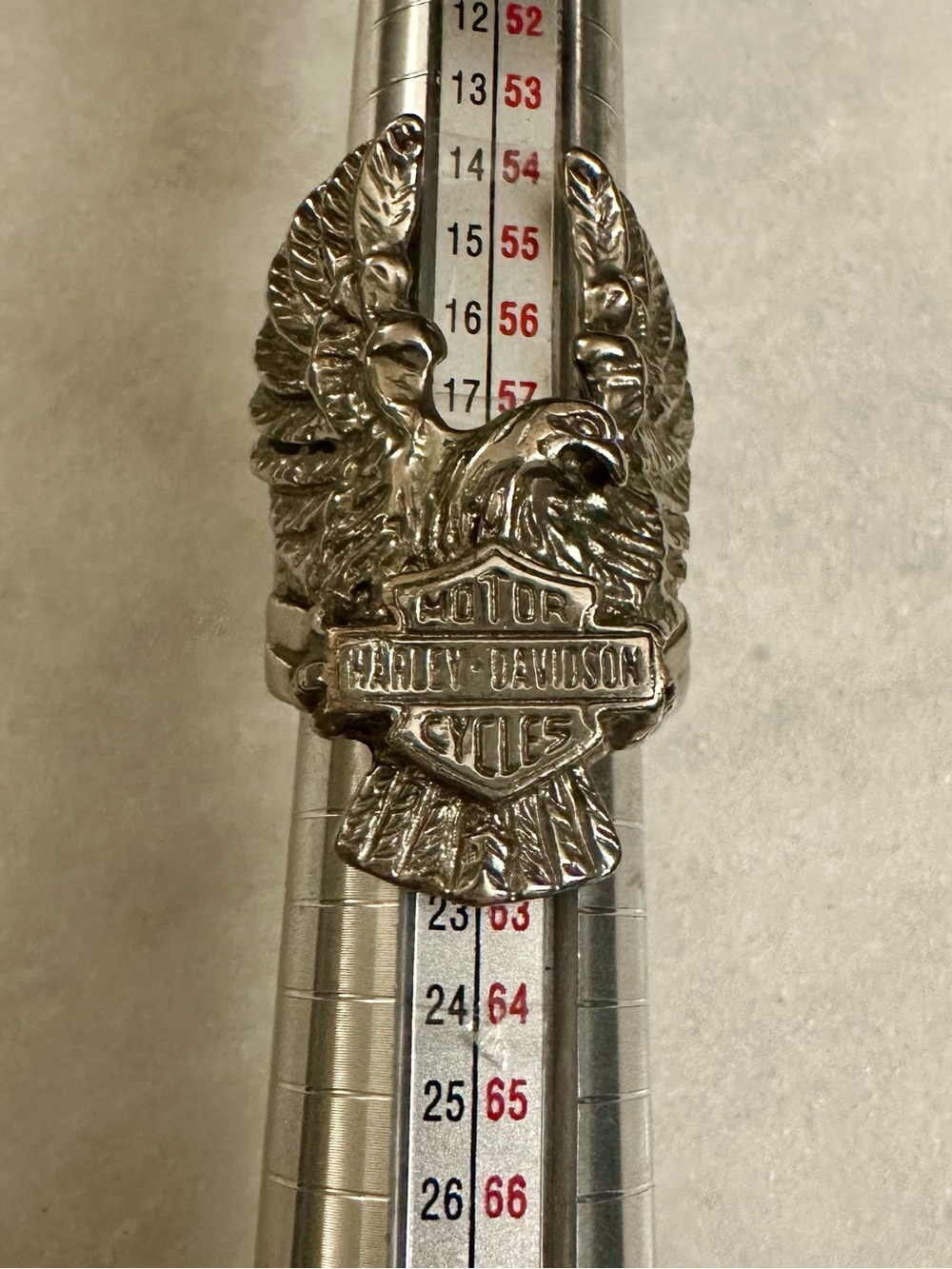 Harley-Davidson Silver Eagle Shield Ring size 9